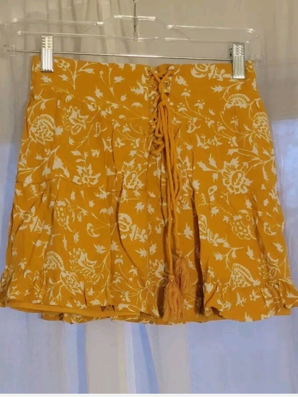 Forever 21 Tie-Waist Floral Skirt